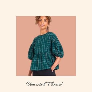 A New Day Women's Puff 3/4 Sleeve Top